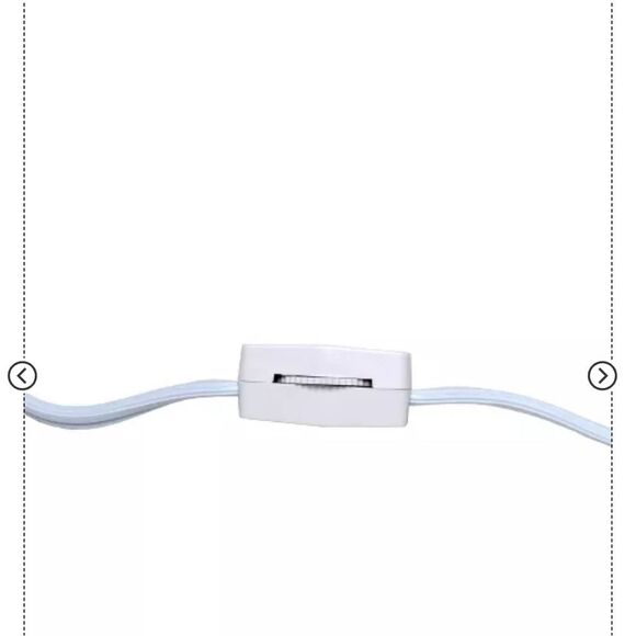 🆕🛋️Round Prism Mini Table Lamp Gray And White Geometric - Picture 7 of 15